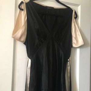 BCBAXAZRIA Two Tone Silk Blouse